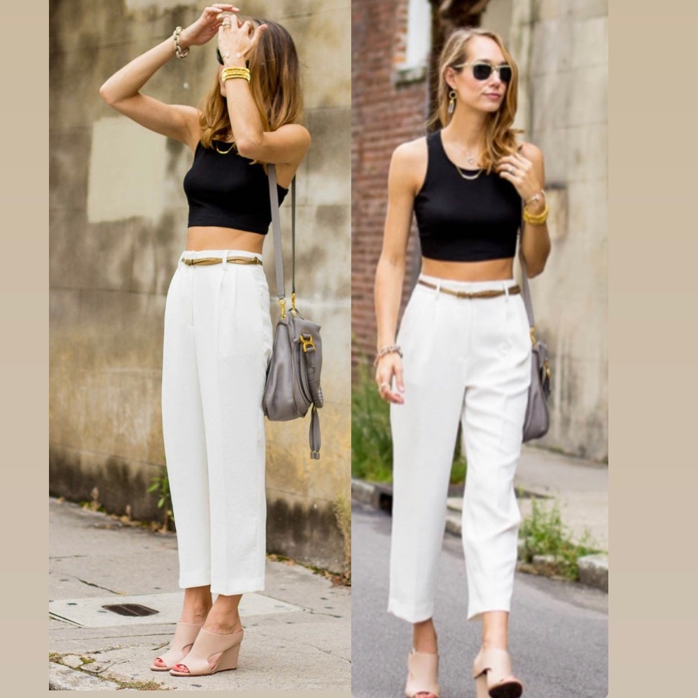 NEW Van Heusen white original fit crop size 2